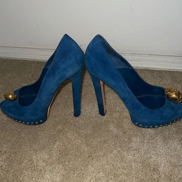 Alexander McQueen Shoes Preloved Blue Alexander Mcqueen Platform